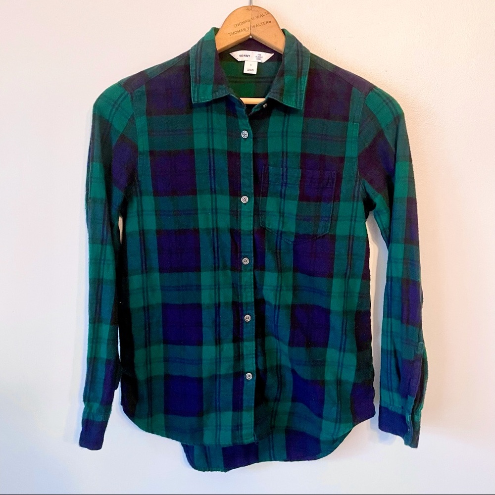 Old Navy | Women’s Plaid Flannel Button Down Shirt The Classic
